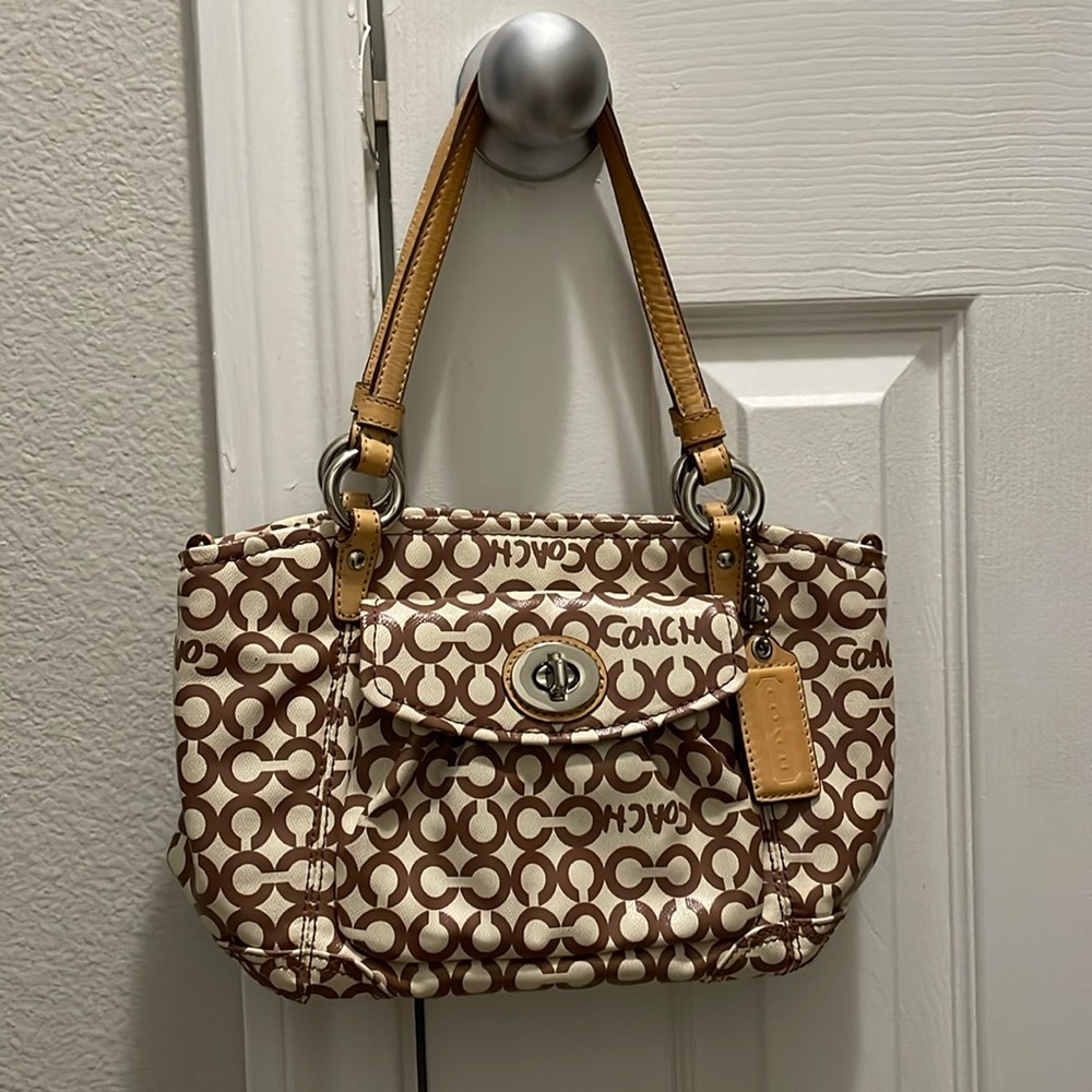 Coach Color Op Art Leah Bag